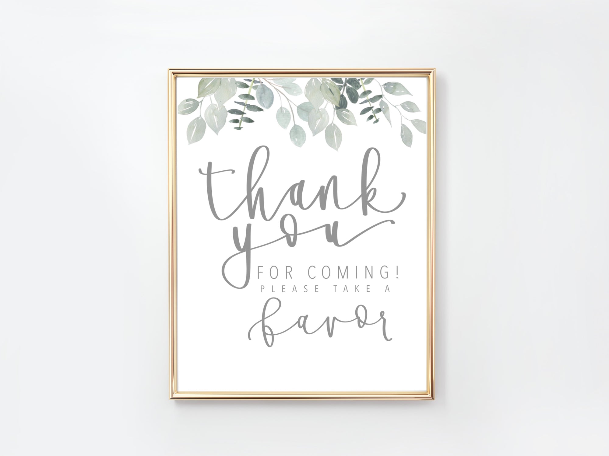 Favor Sign | Greenery