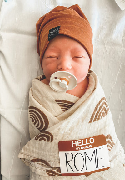 "Hello my Name is" Baby Name Tags