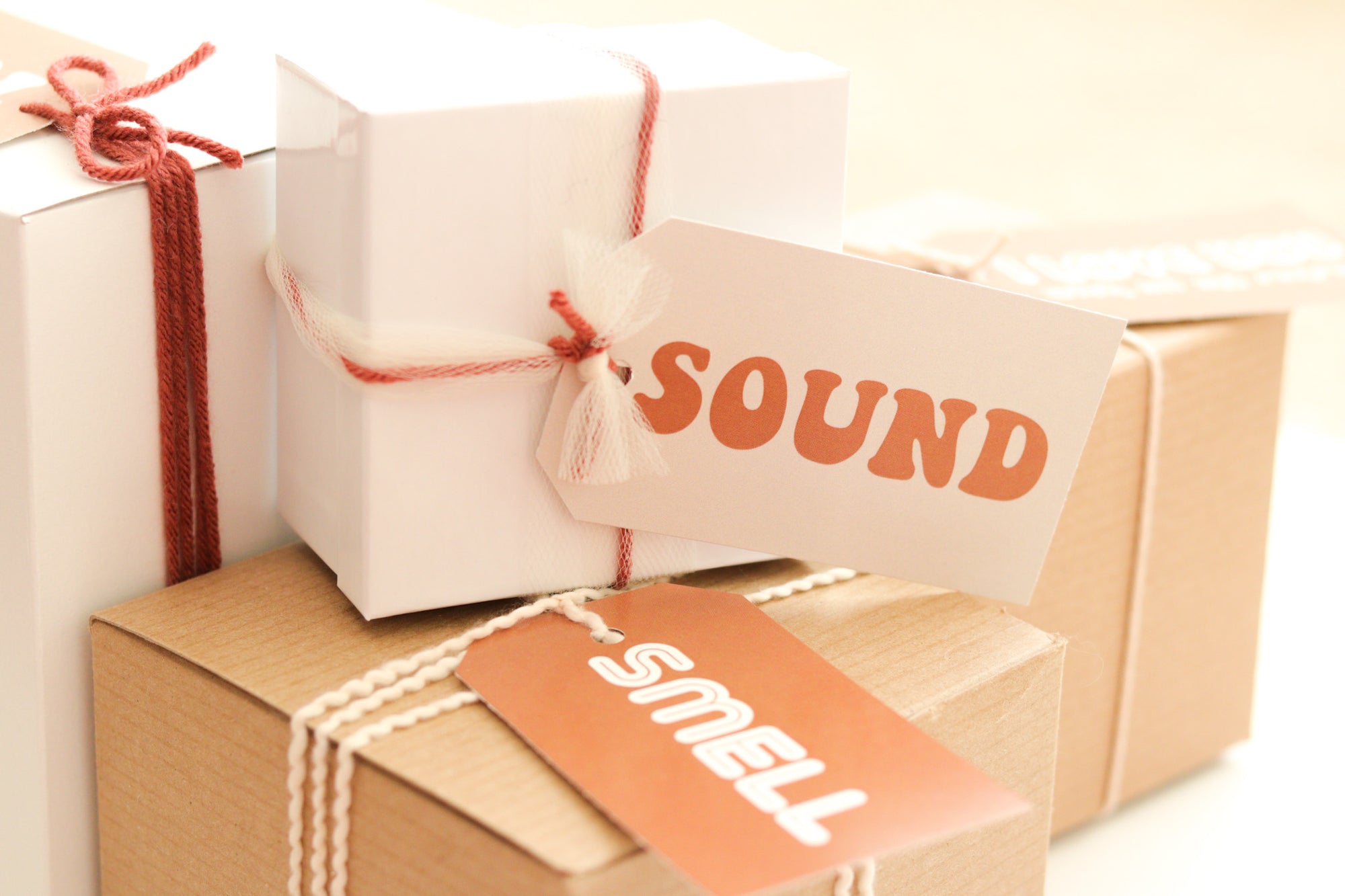 The 5 Senses gift tags | Retro