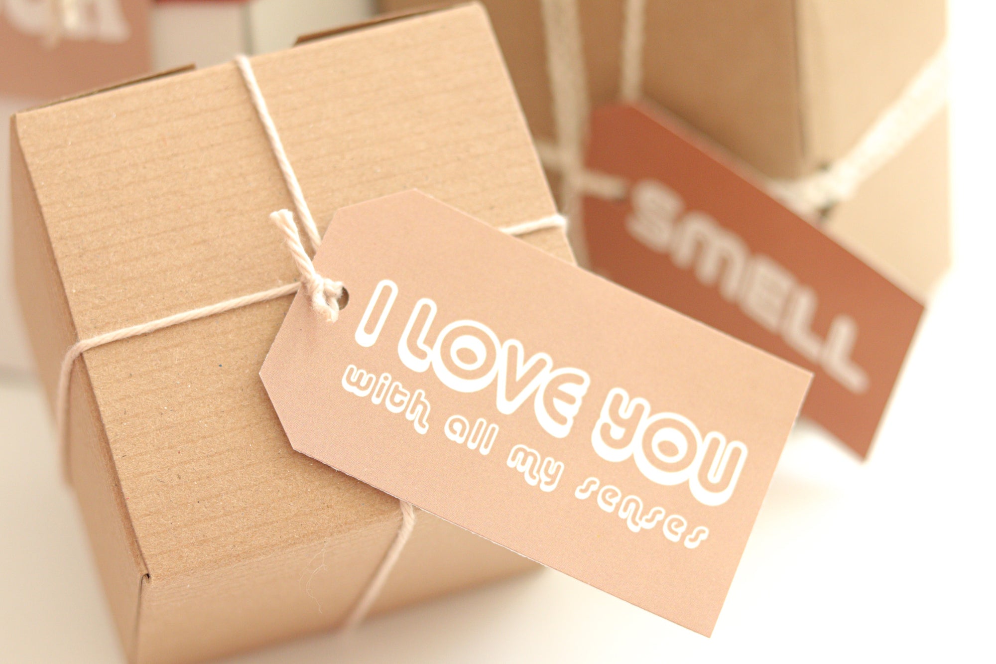 The 5 Senses gift tags | Retro