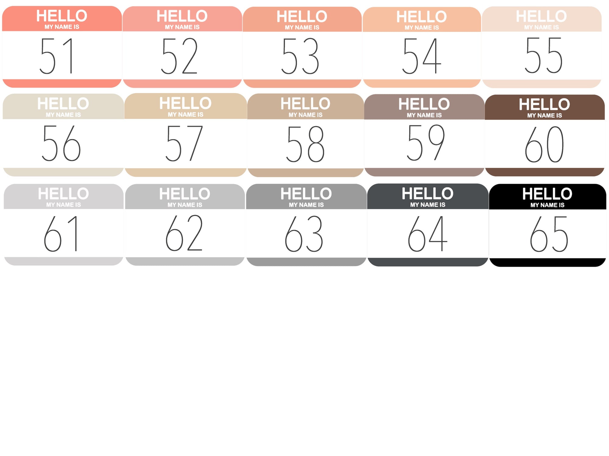 "Hello" Announcement Stickers