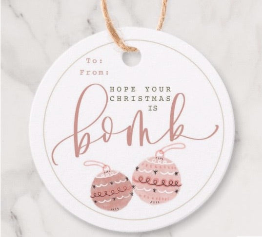 Holiday Tag |  "A BOMB Christmas"
