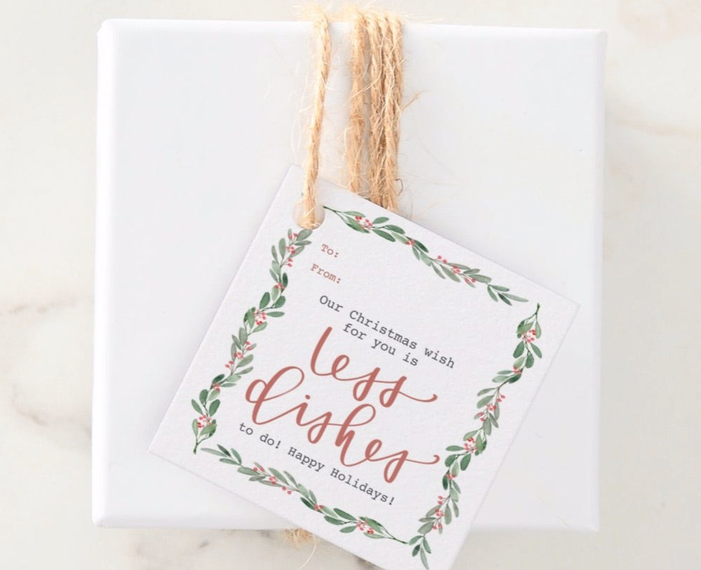 Holiday Tag |  "Less Dishes"