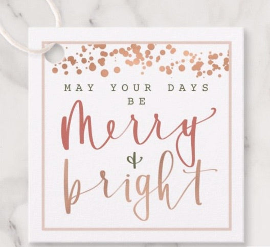 Holiday Tag |  "Merry and Bright"