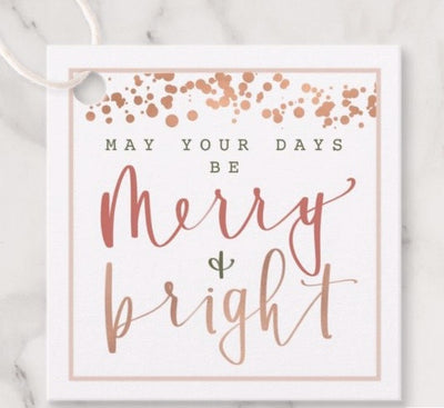 Holiday Tag |  "Merry and Bright"