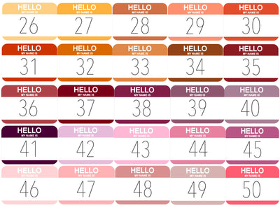 "Hello my Name is" Baby Name Tags