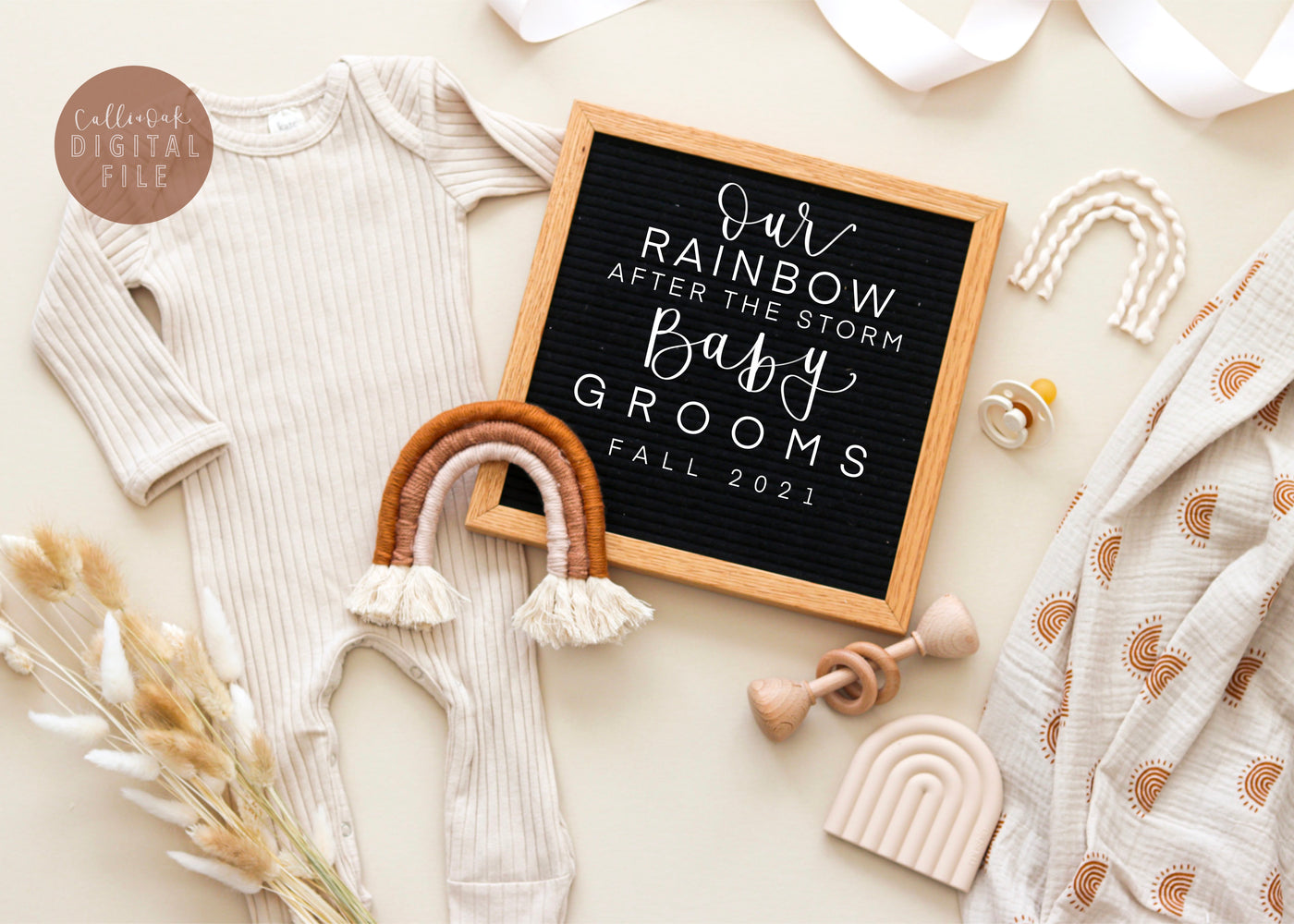 DIGITAL ANNOUNCEMENT | RAINBOW BABY