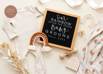 DIGITAL ANNOUNCEMENT | RAINBOW BABY
