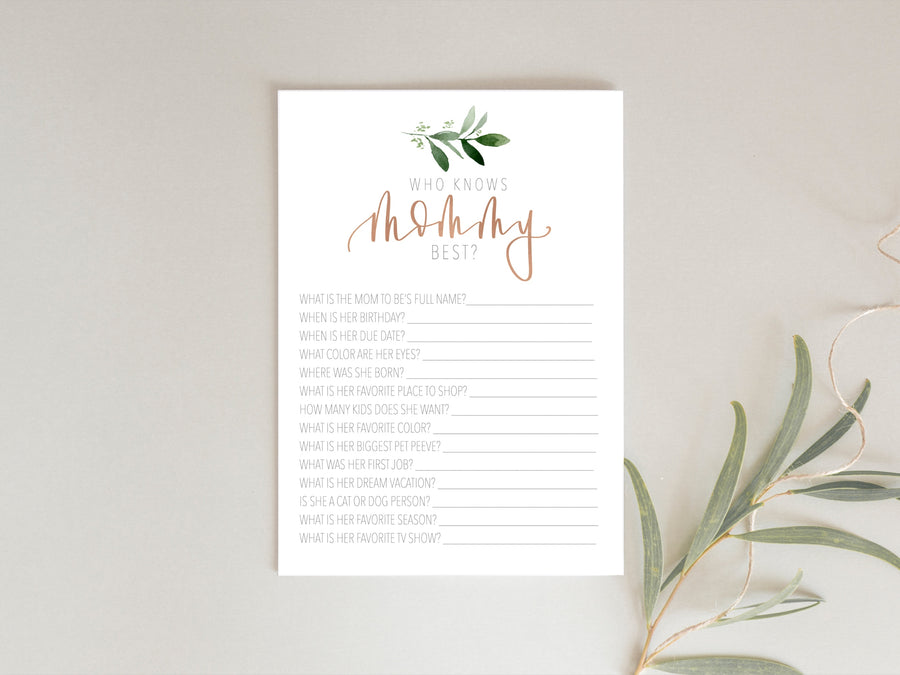 The Price is Right + Who know's Mommy best | Greenery