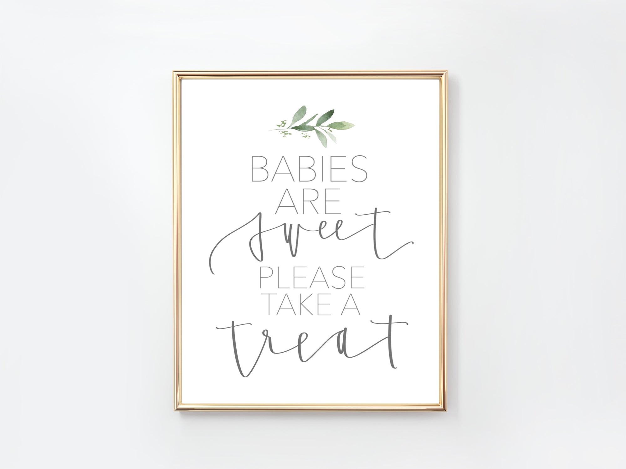 Treats | Baby shower | Greenery