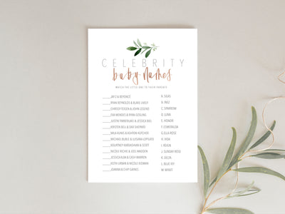 Baby Prediction + Celebrity Baby Games | Greenery