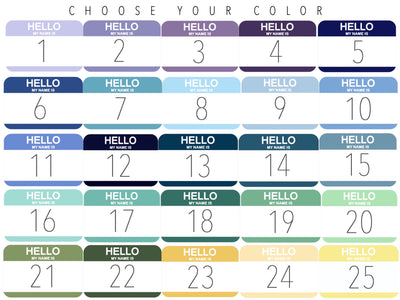 "Hello my Name is" Baby Name Tags