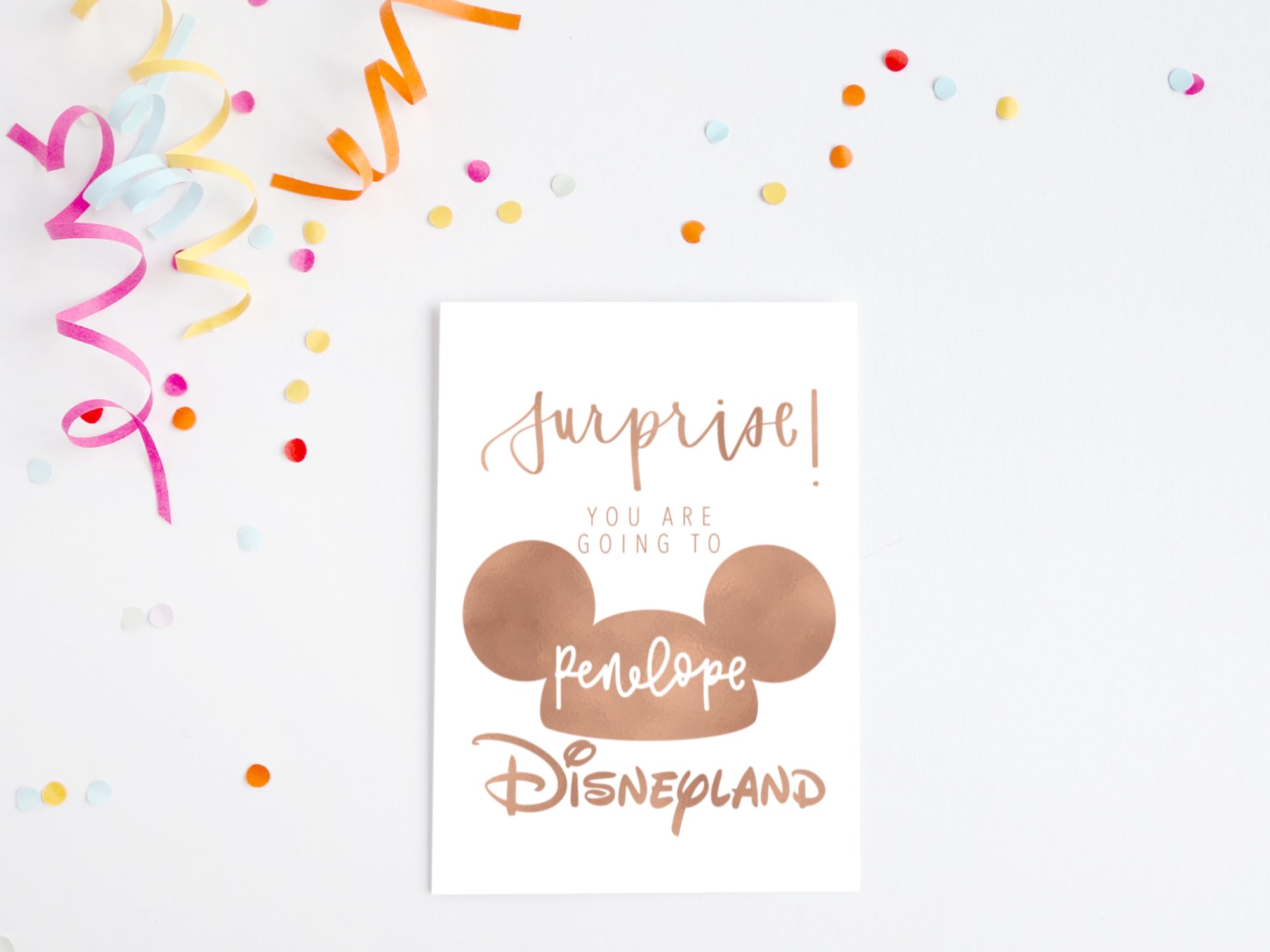 Surprise! You are going to Disney!