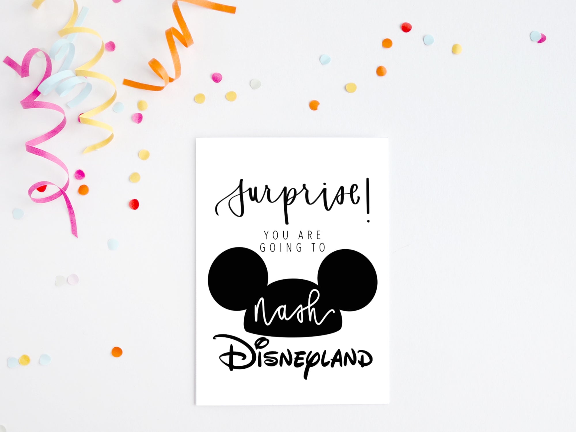 Surprise! You are going to Disney!