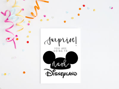 Surprise! You are going to Disney!