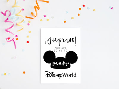 Surprise! You are going to Disney!