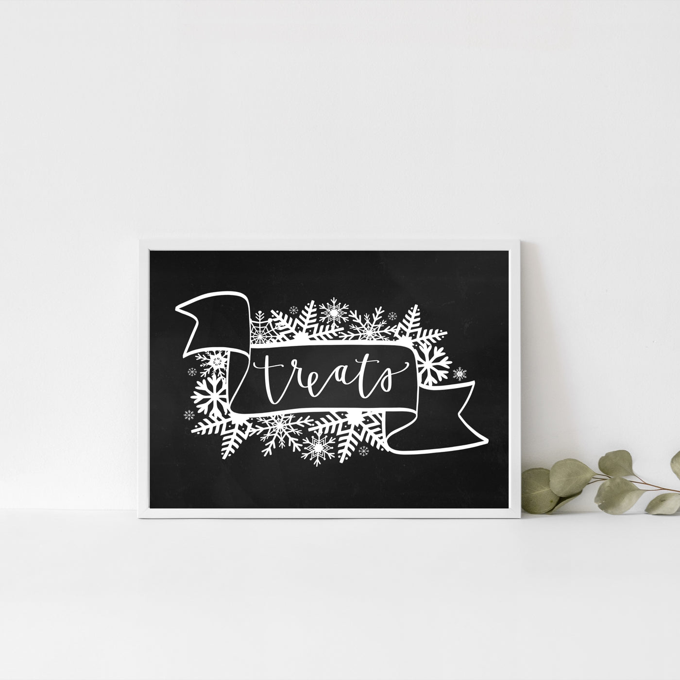 Treats Sign | Winter