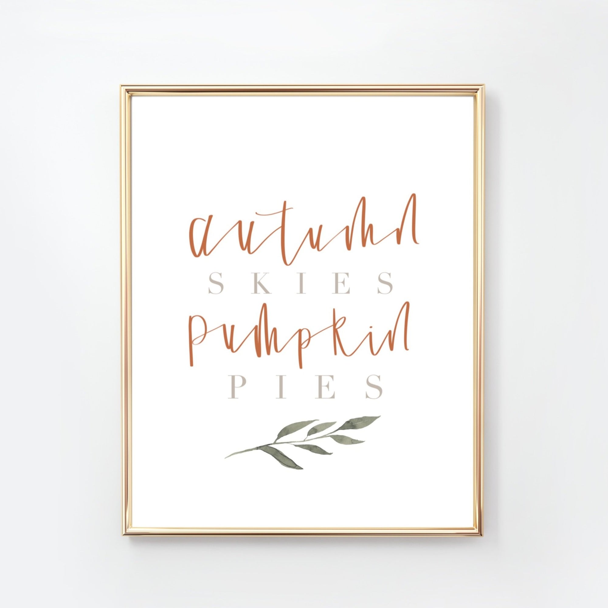 FALL | Autumn Skies pumpkin Pies