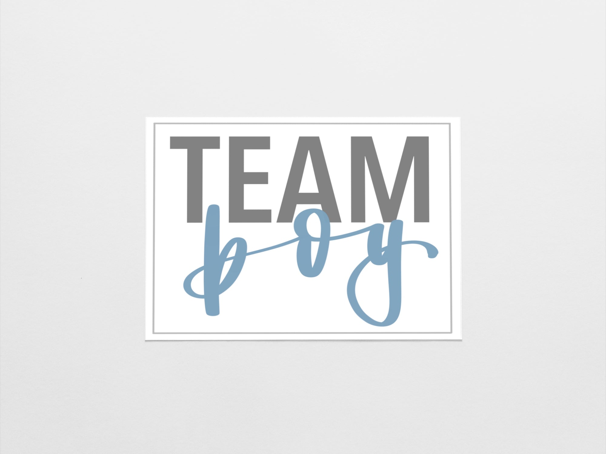 Gender Reveal Sign + Cards