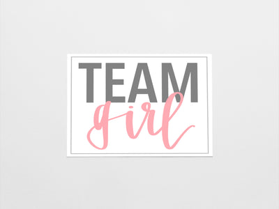 Gender Reveal Sign + Cards