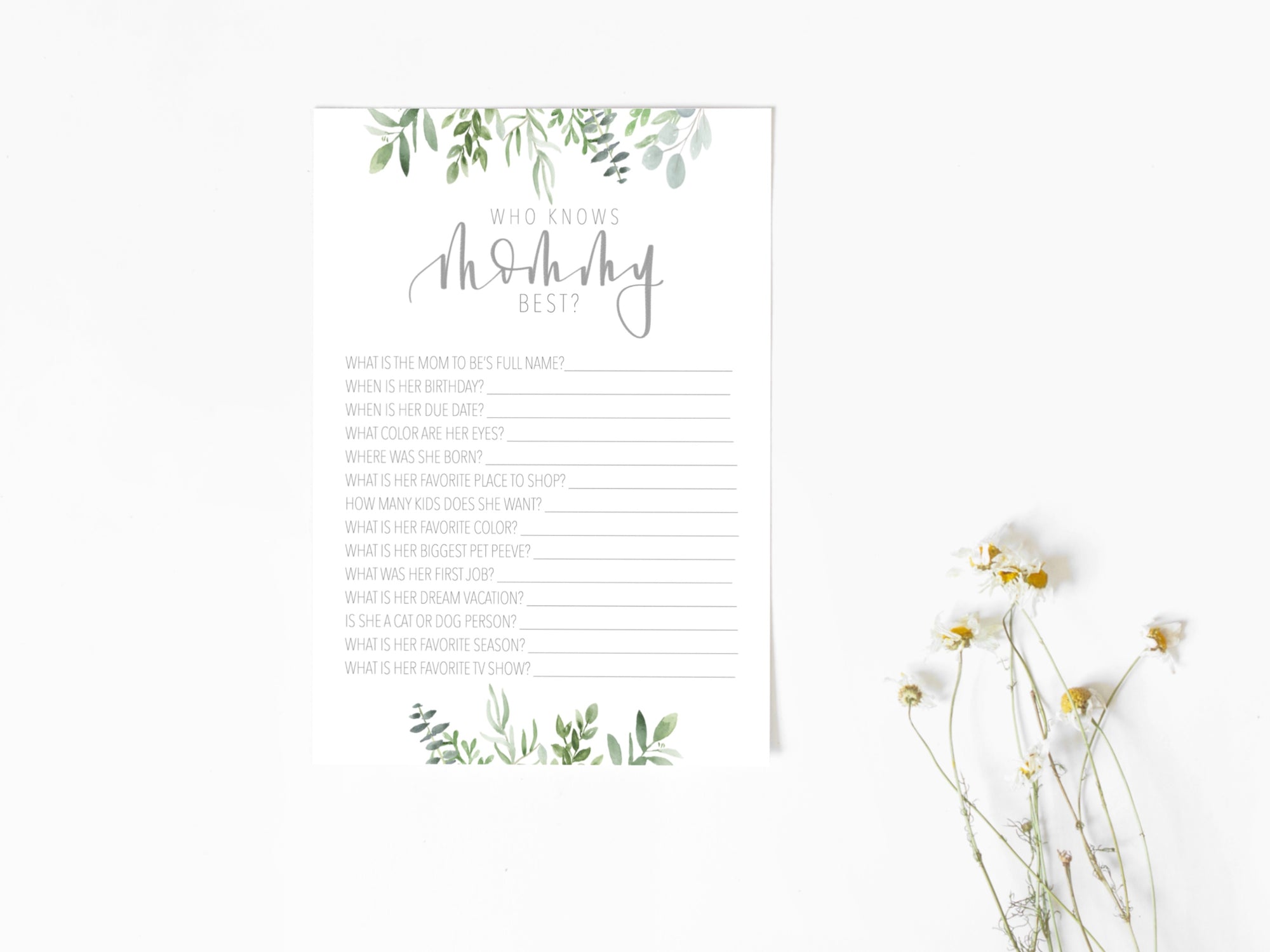 ABC Baby game + Who knows mommy best | GREENERY