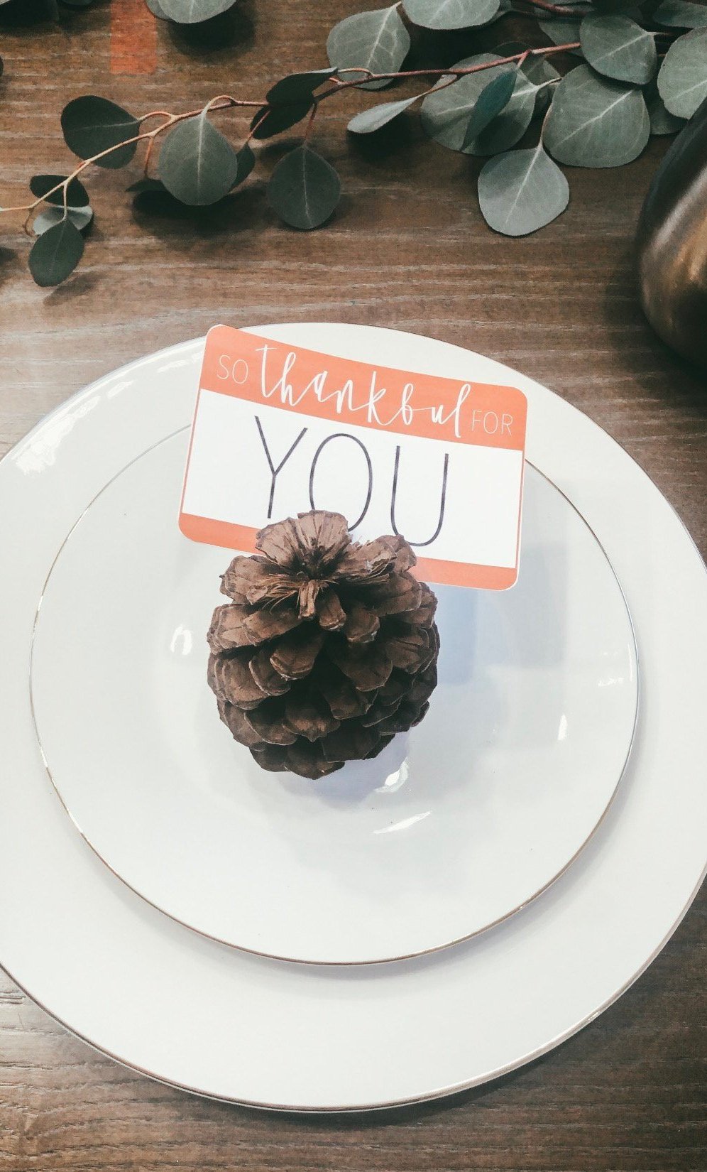 Thanksgiving tags | SO THANKFUL for YOU| Thanksgiving card | Friendsgiving | Thanksgiving table | Fall | Name Tag | Modern Calligraphy