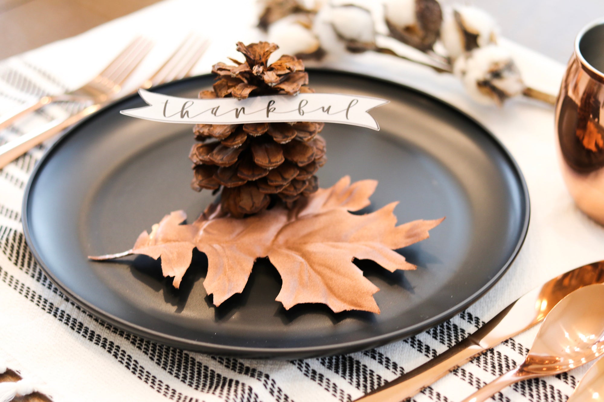 Thanksgiving tag | thanksgiving card | thankful card | Thanksgiving | Friendsgiving | Fall place setting | Thanksgiving table setti