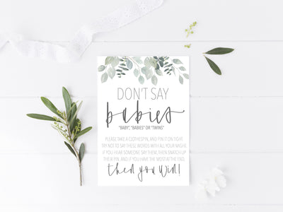 Don't say "Baby" Game