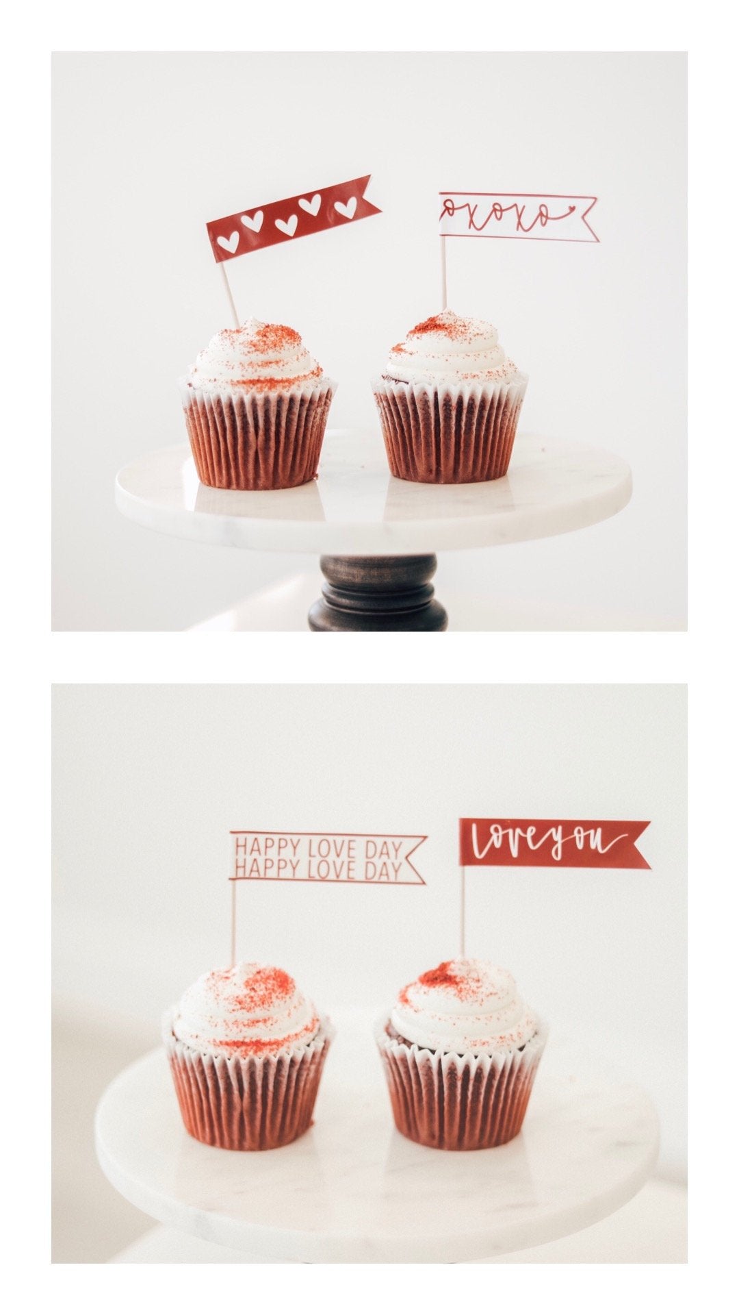 RED | bundle XOXO Valentines Day | Banner, Print, Cupcake Toppers | Galentines | February | Holiday Decor | Calligraphy| Instant Download |