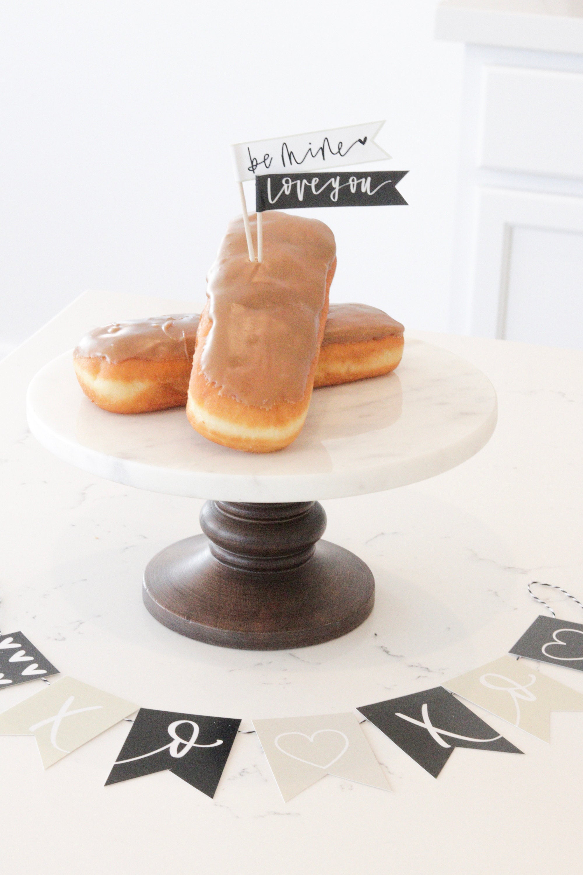 NEUTRAL| Bundle XOXO|Valentines Day| Banner, Print, Cupcake Toppers |Galentines | February | Holiday Decor | Calligraphy| Instant Download |