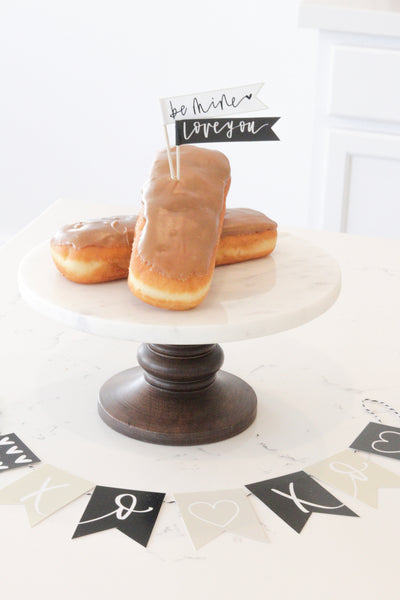 NEUTRAL| Bundle XOXO|Valentines Day| Banner, Print, Cupcake Toppers |Galentines | February | Holiday Decor | Calligraphy| Instant Download |