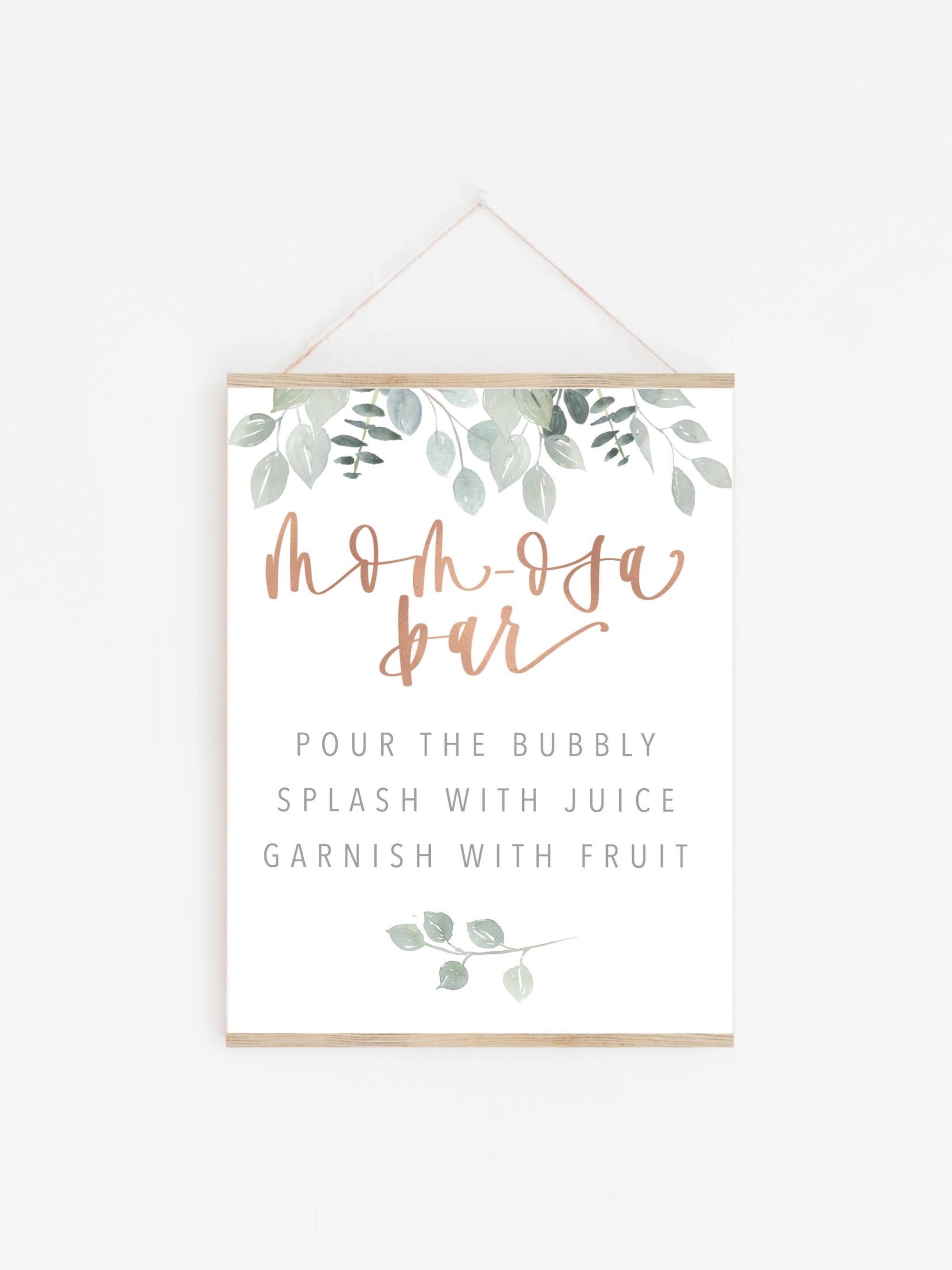 Mom-osa Bar | Greenery