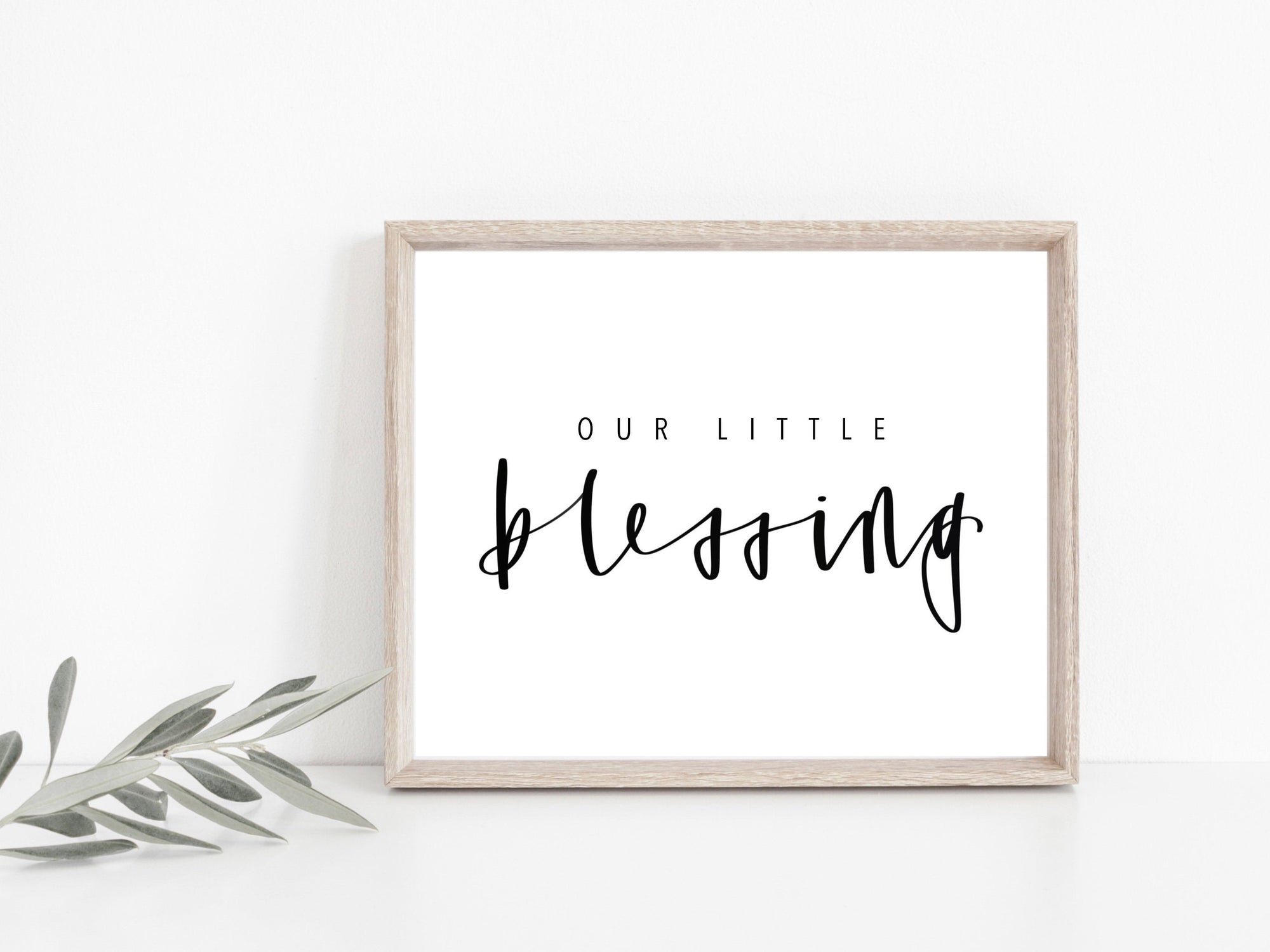BLESSING | Our little Blessing baby print | nursery print | Blessing Day Sign | DIGITAL DOWNLOAD | baby sign | Newborn Print | Baby blessing