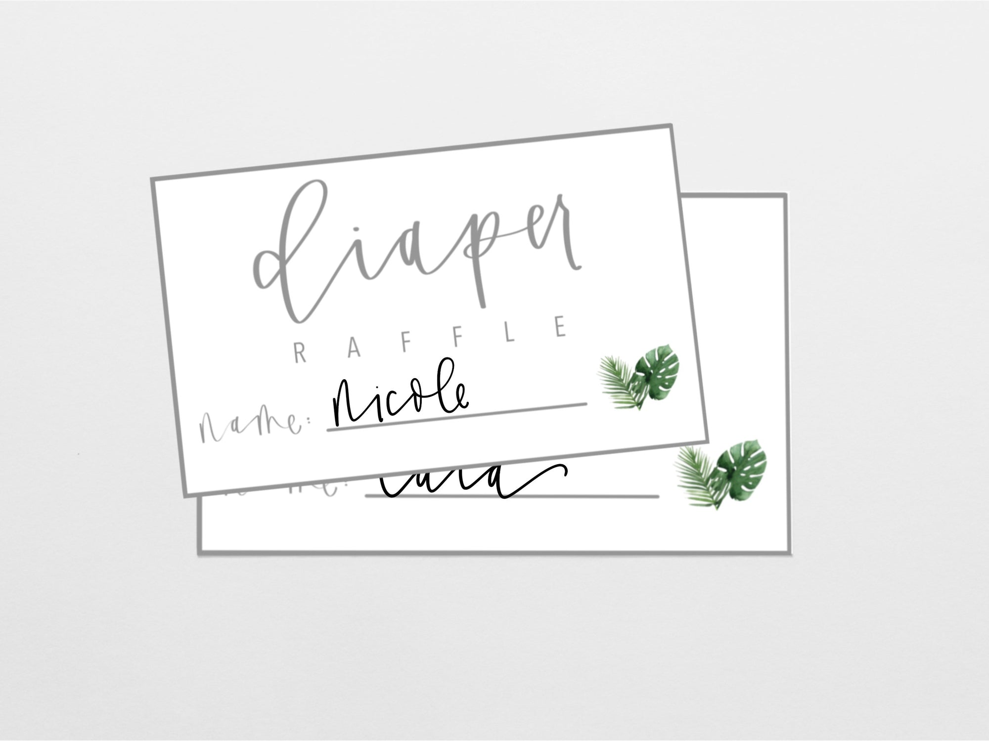 TROPICAL DIAPER RAFFLE | Baby Shower | Diaper Game | Hawaiian | Baby Sprinkle | Printable | Modern Baby shower | Tropical baby shower