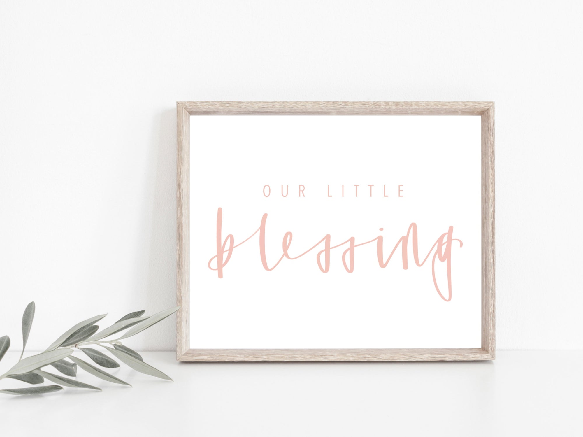 BLESSING | Our little Blessing baby print | nursery print | Blessing Day Sign | DIGITAL DOWNLOAD | baby sign | Newborn Print | Baby blessing