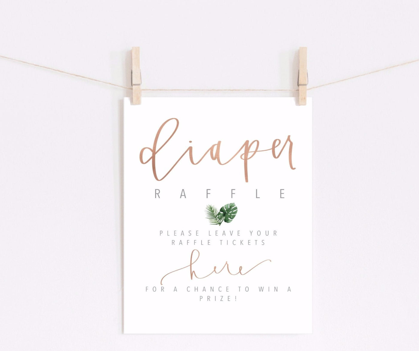 Diaper Raffle | Tropical