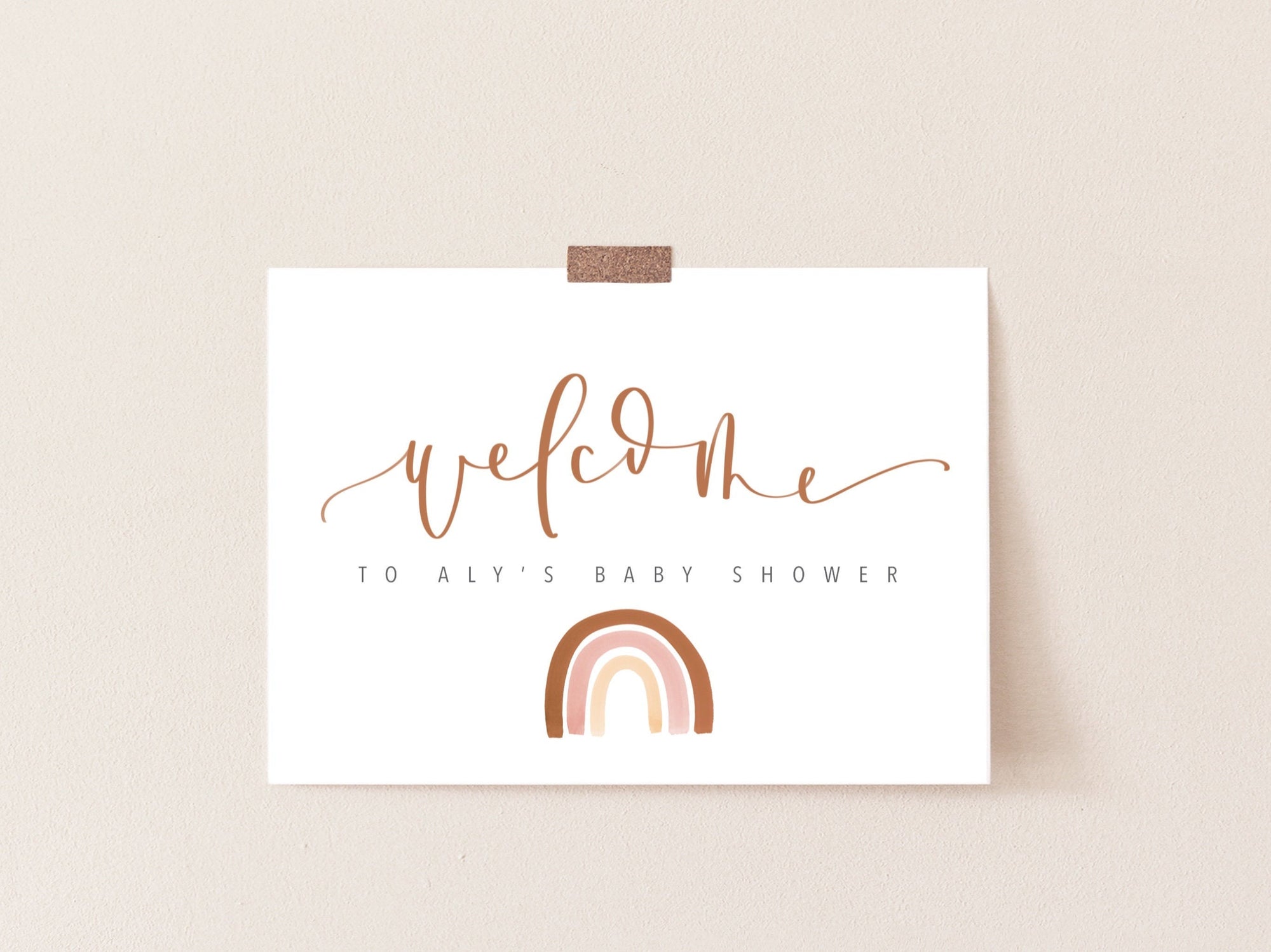 RAINBOW WELCOME Sign | Rainbow baby | Baby shower rainbow Sign | Birthday | Rainbow Baby Shower | Somewhere over the rainbow | welcome sign