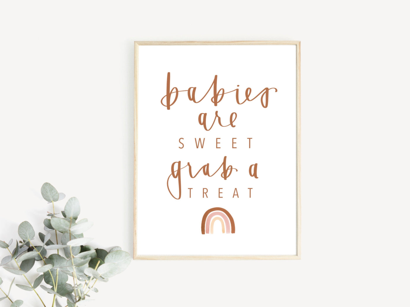 Treat Sign | Baby shower | Rainbow