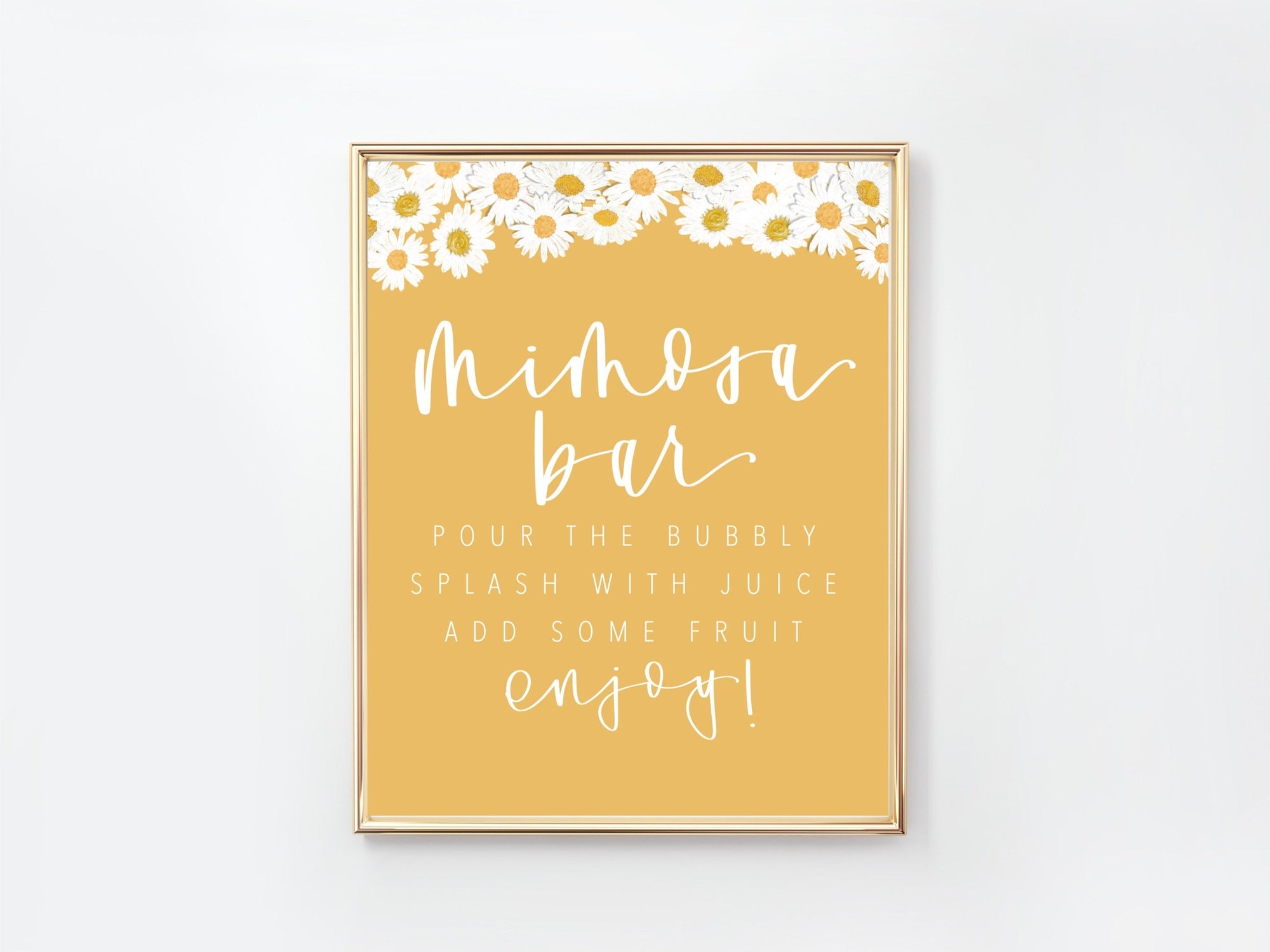 DAISY | MIMOSA Sign | Baby shower | First Beeday | Bridal Shower | Sprinkle | Digital Download | Daisy Birthday Party| Flower party |Daisies