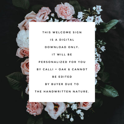 DAISY | WELCOME sign | wedding | First Beeday | One is sweet |  Digital Download | Daisy Party | baby shower | sprinkle | bridal shower